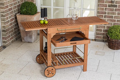 Servierwagen akazienholz - mx,